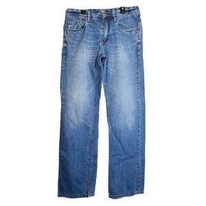 Tommy Bahama Standard Jeans Mens 33/32 (32x31.5) Straight Leg Med Wash Denim